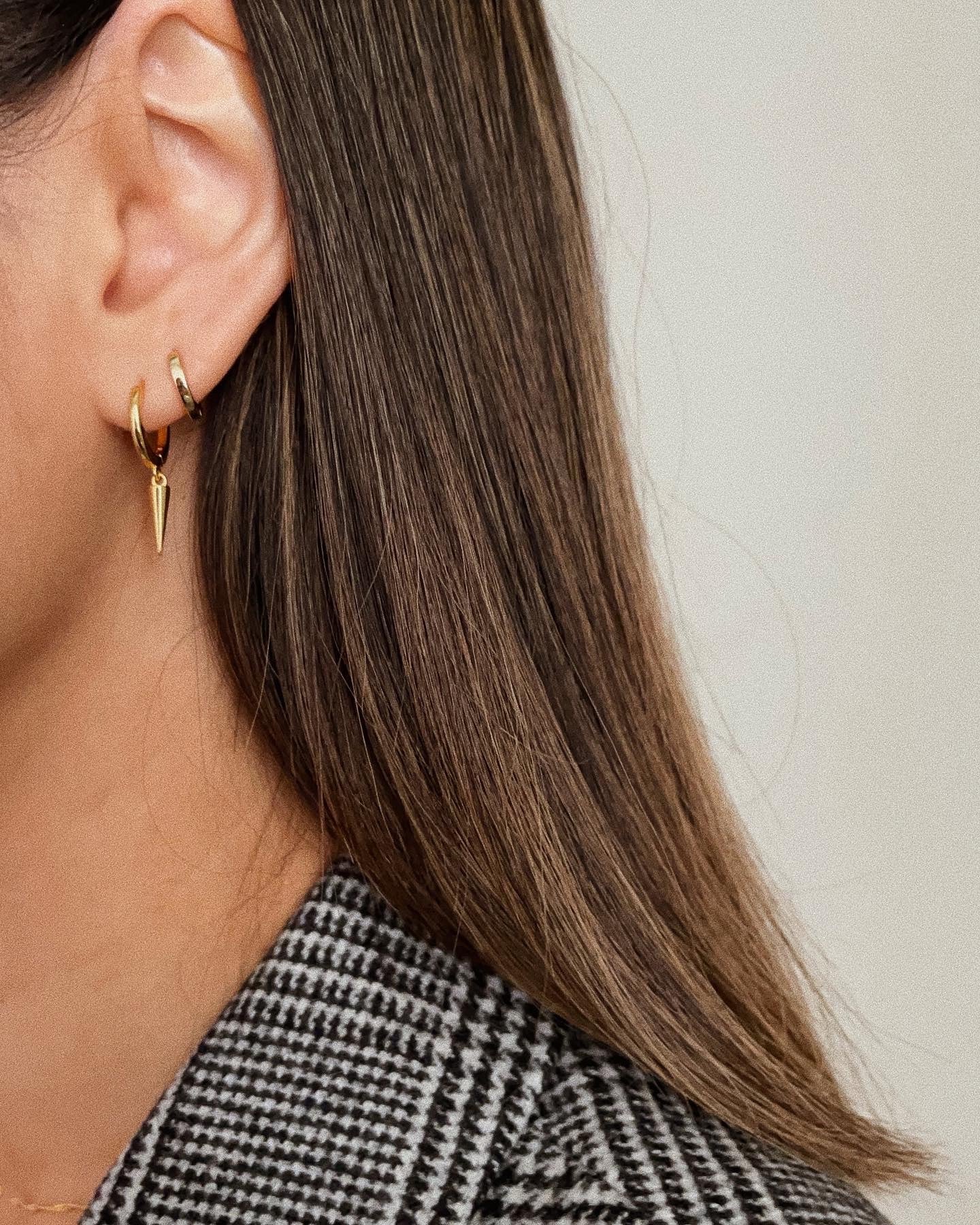 Ashley Huggie Hoop Earrings