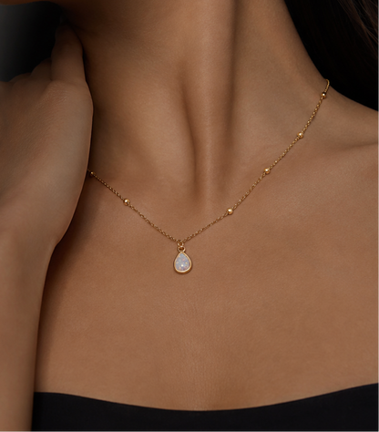 Esme Opal Teardrop Necklace