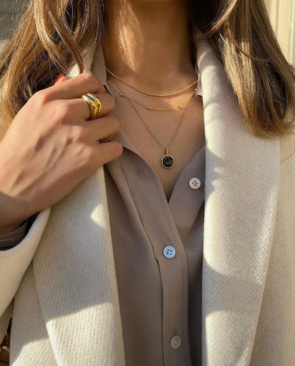 gold plated jewelry elena necklace pendant