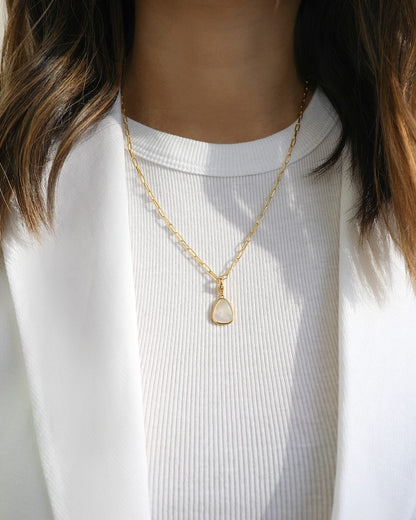mother of pearl stone maya pendant SOPHIYA