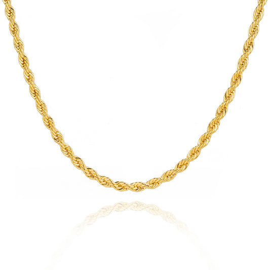 gold jewelry thick rope chain
