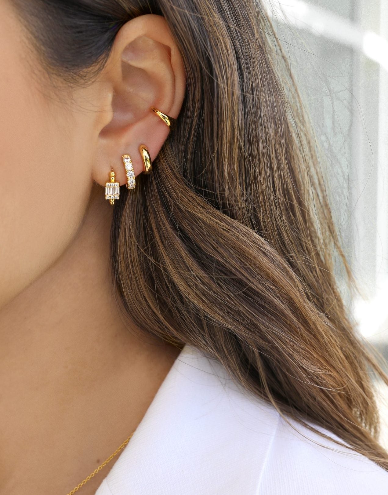 cz earring stack camille carrie bailey ear cuff