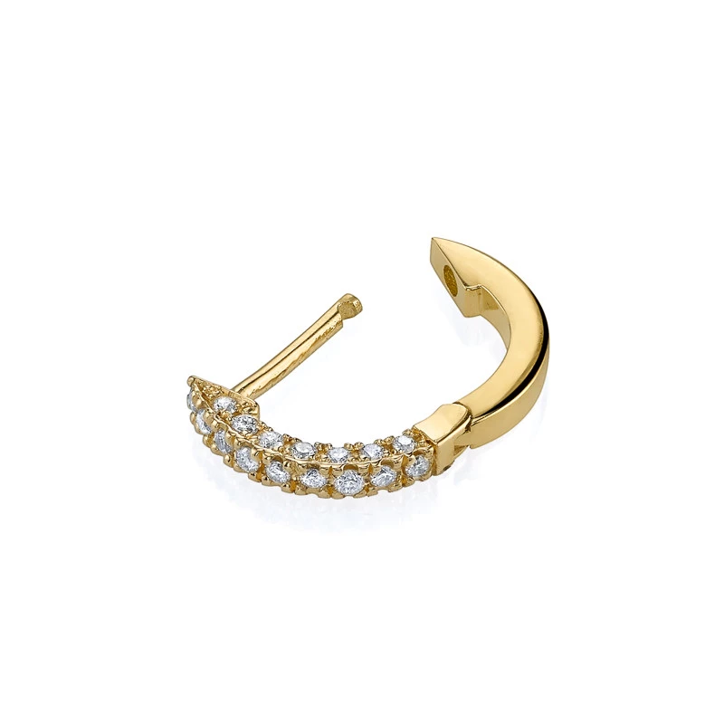 kate mini huggie hoop earring 18k gold plated sterling silver sophiya jewelry