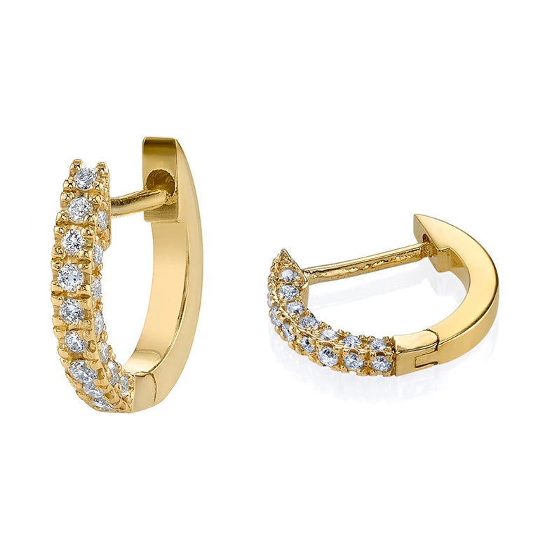 kate mini huggie hoop earring 18k gold plated sterling silver sophiya jewelry